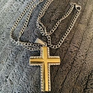 Stainless steel Cross necklace